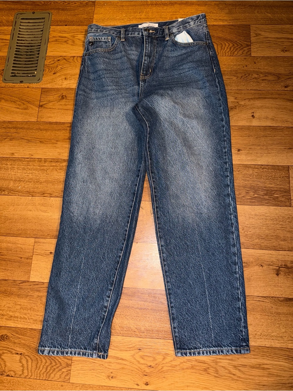 Classic High-Rise Straight Leg Jeans - Blue